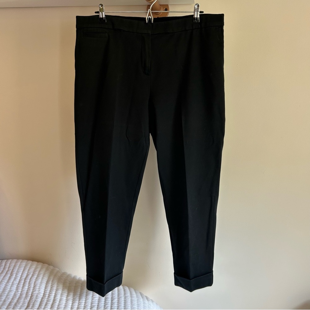 J. Jill black straight leg dress pants Large‎